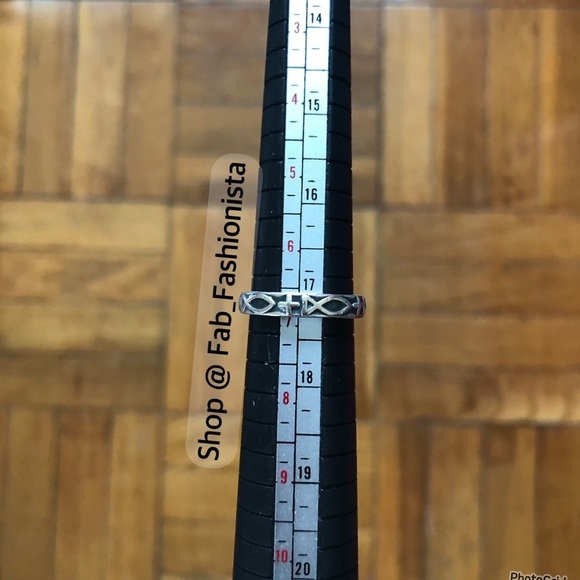 James Avery Ichthus cross ring retired rare size 6.75 - Picture 6 of 8